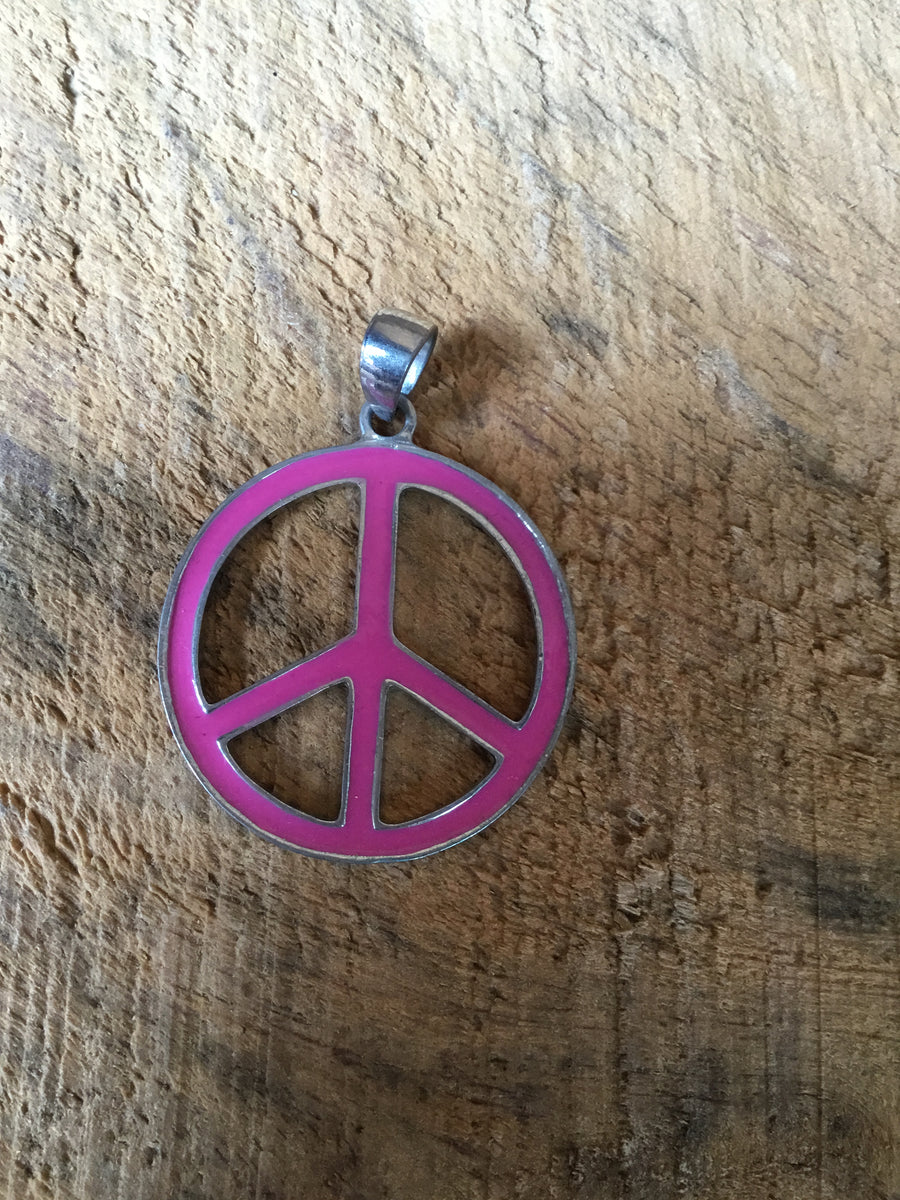 Pink Peace Pendant