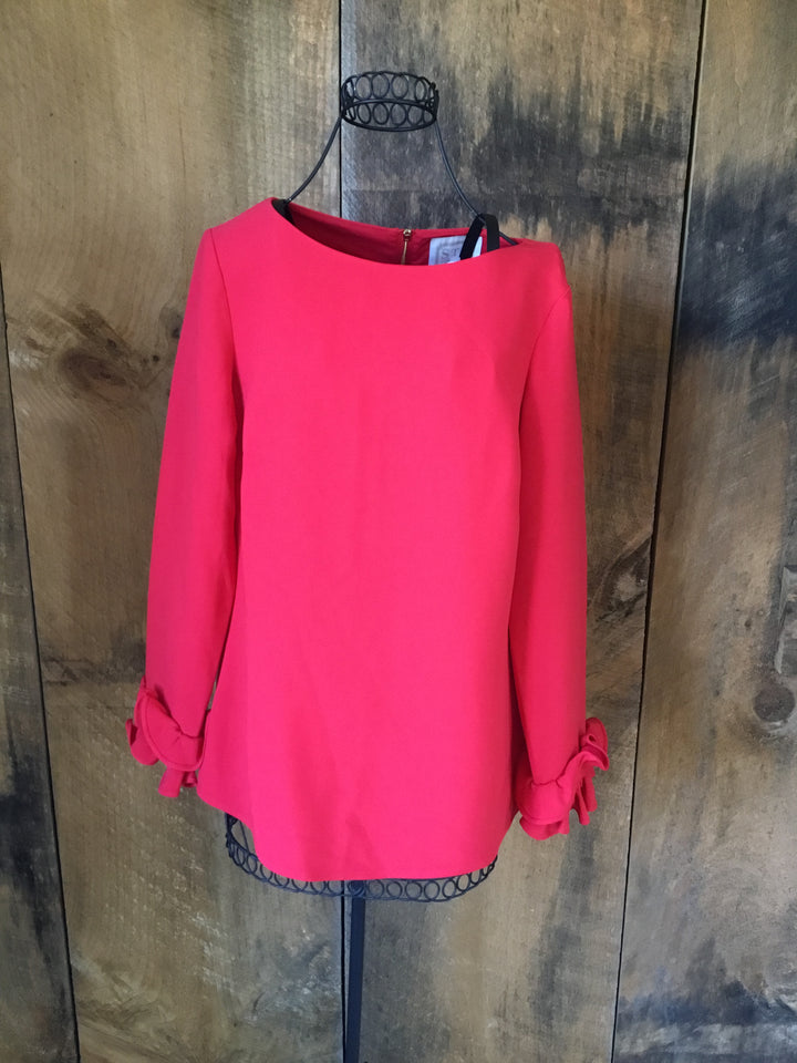 STS Red Ruffle Blouse NWT