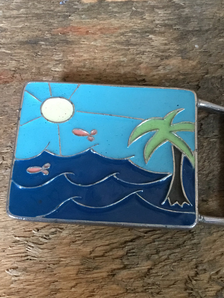 Hand Painted Belt Buckle