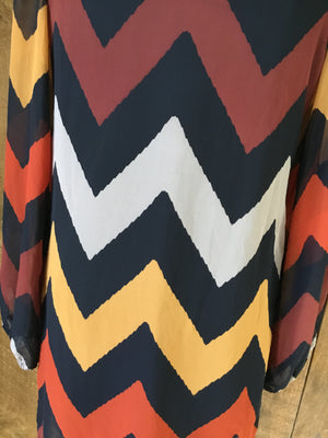 Coveted Clothing Chevron Dress
