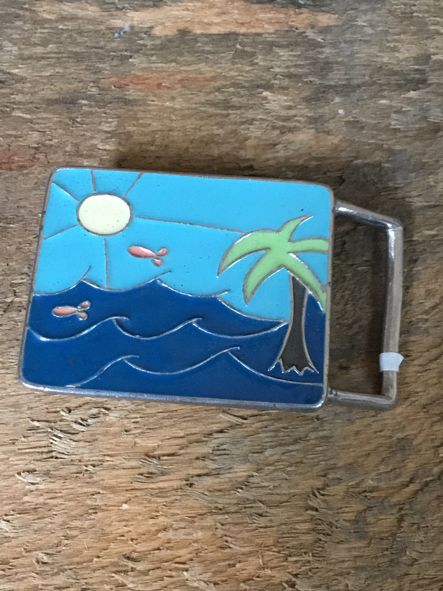 Hand Painted Belt Buckle