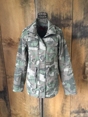 Army Camo Studded Jacket