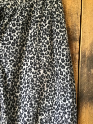 Fuzzy Leopard Print Pajamas