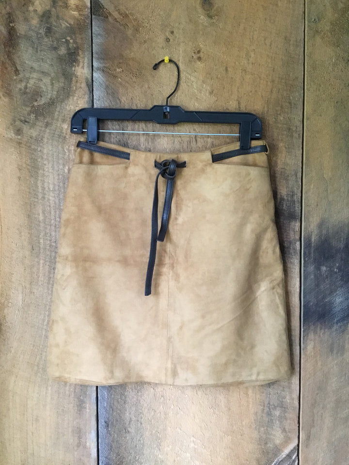 Suede Tan Skirt