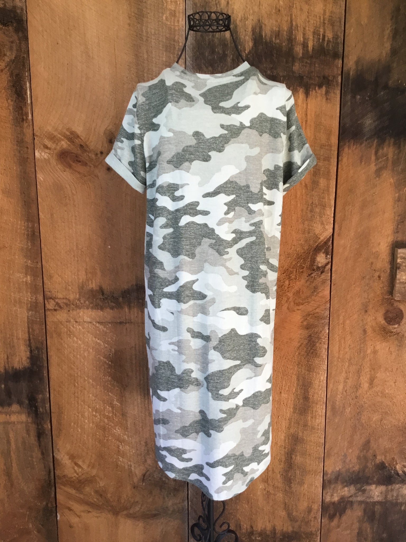 Lucky Brand Camouflage Dress โ BOHO thrift shop