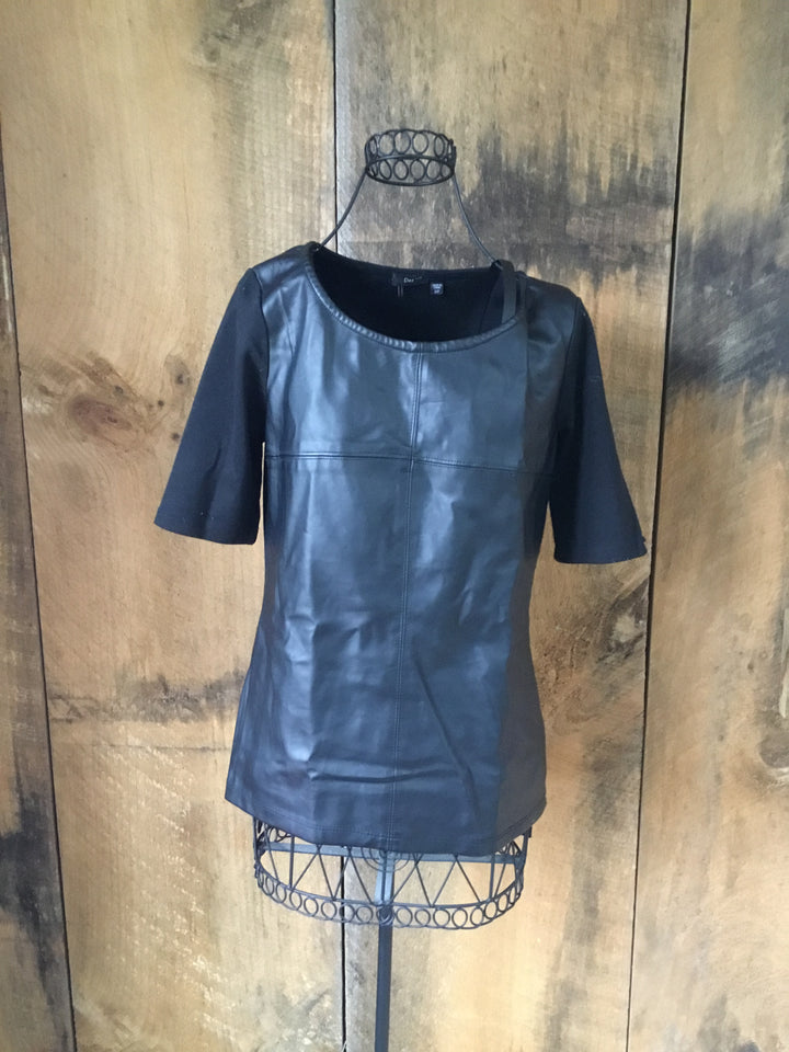Dex Faux Leather Top