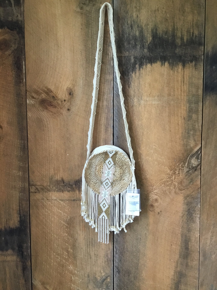 NWT Alex Max Crochet Beaded Bag