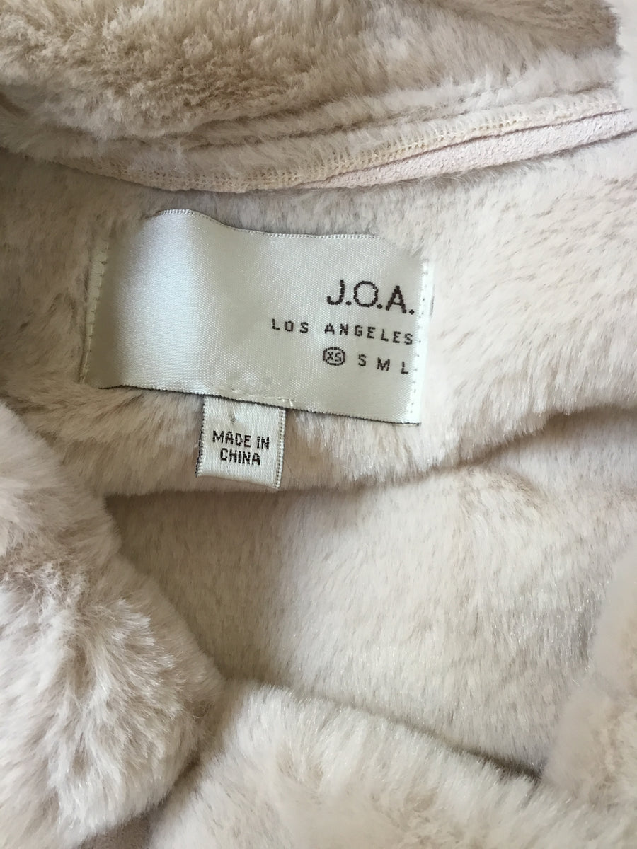 JOA Faux Shearling Moto Jacket