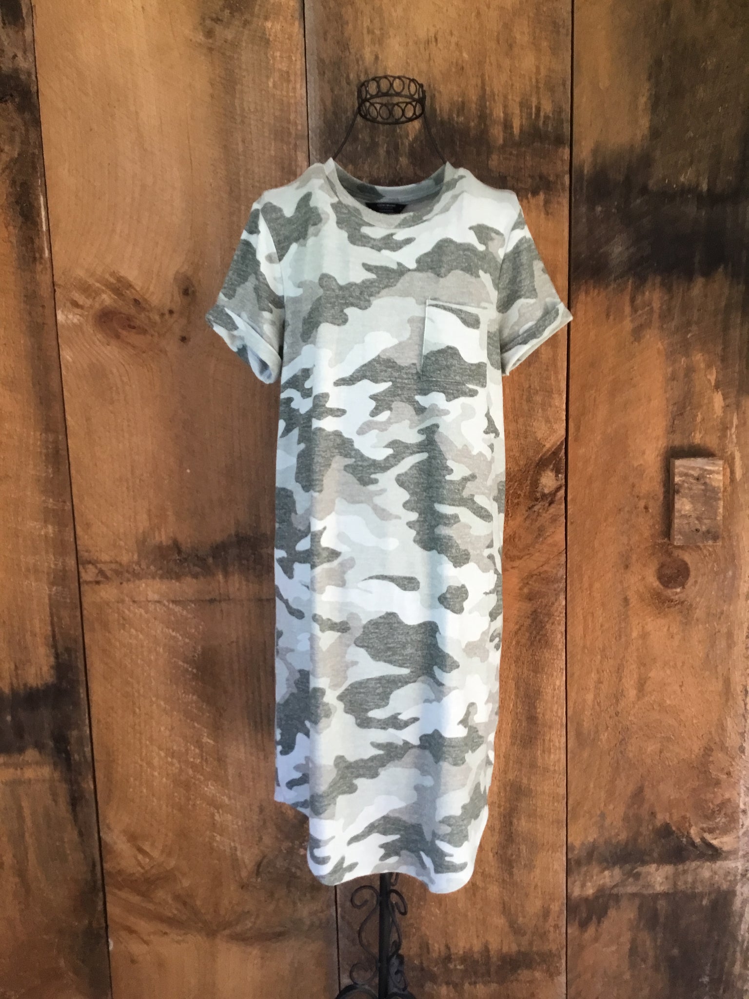 Lucky Brand Camouflage Dress BOHO thrift shop Lucky Brand Camouflage Dress BOHO thrift shop