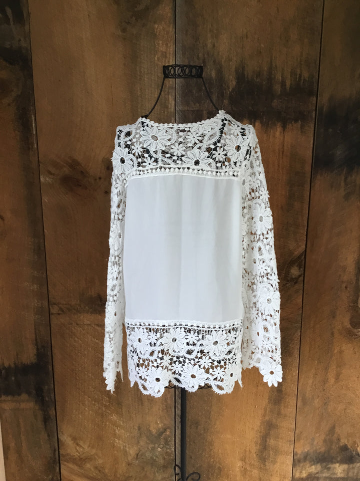 Crochet Lace Bohemian Top