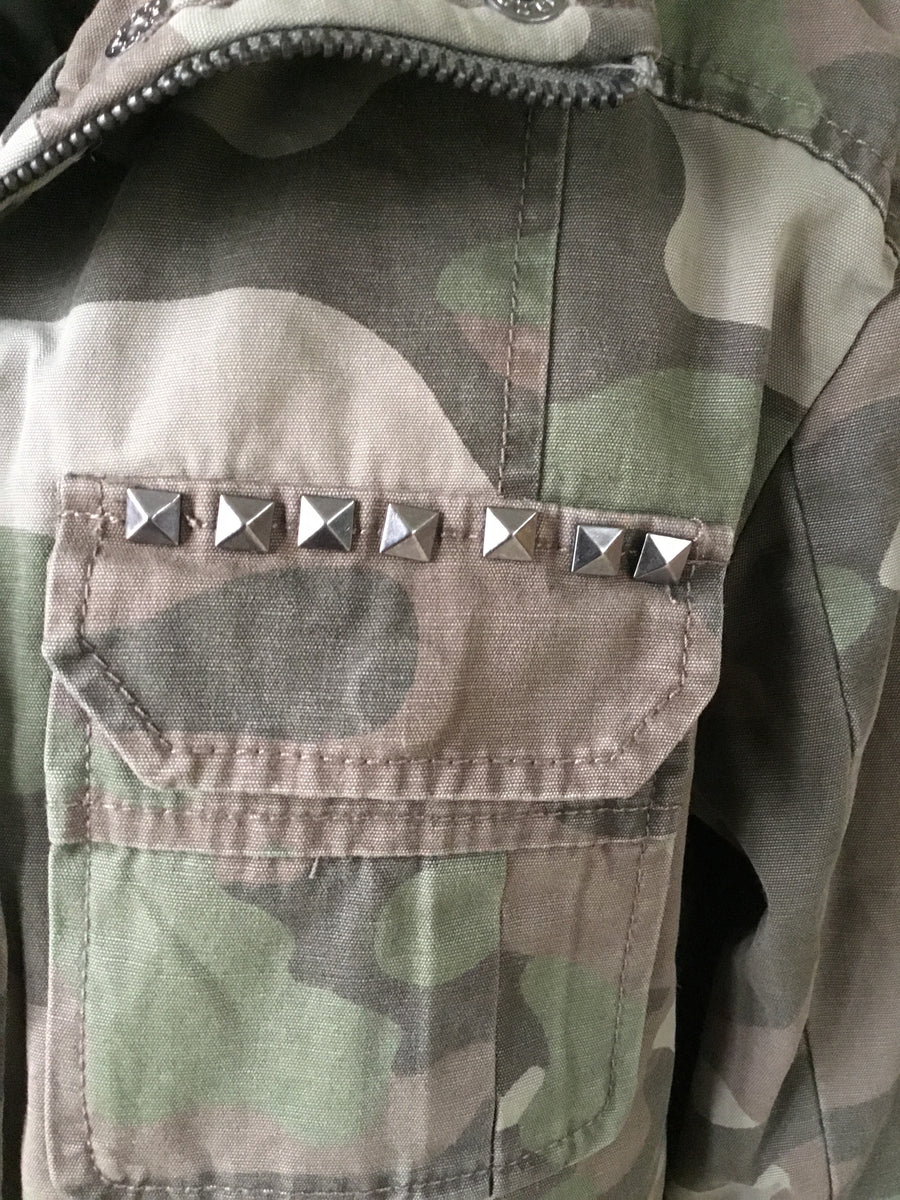 Army Camo Studded Jacket