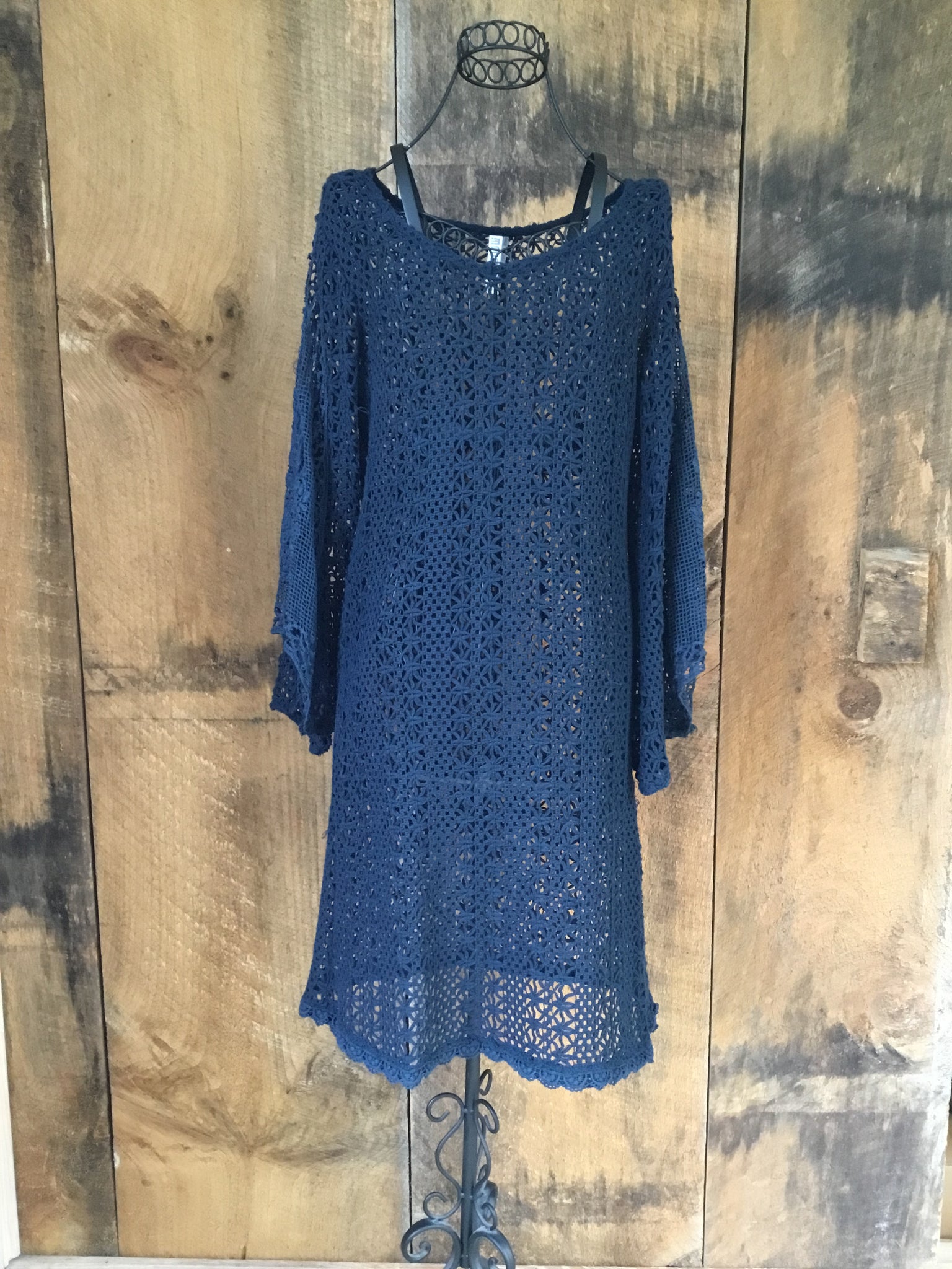 Crochet Beach Cover-up/Dress BOHO thrift shop Crochet Beach Cover-up/Dress BOHO thrift shop