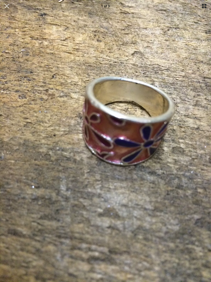 Pink/Purple Flower Ring