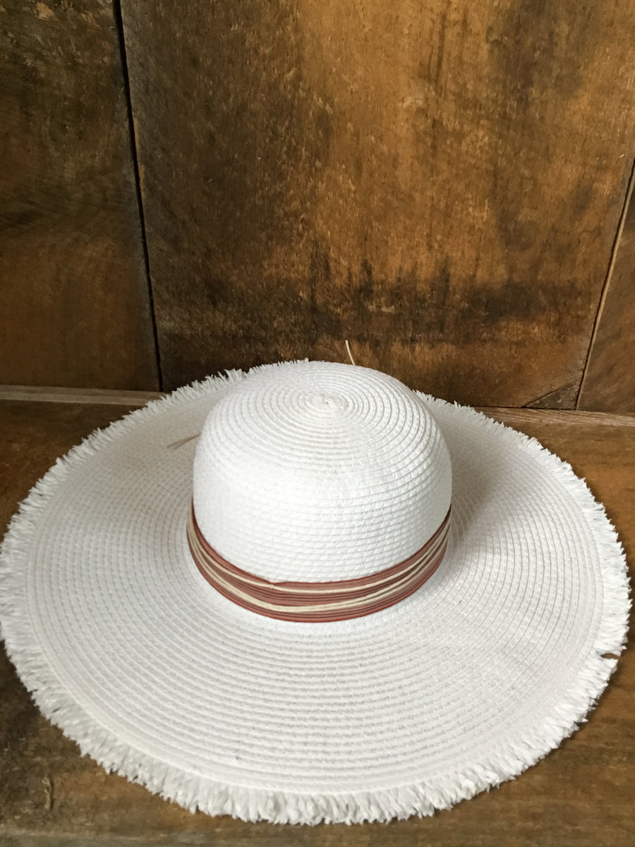 Time and True White Straw Hat