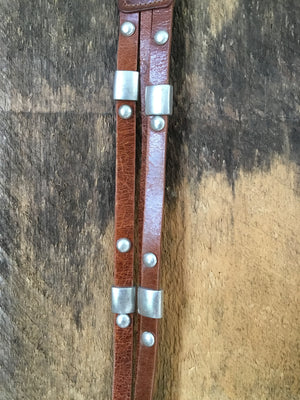 Calvin Klein Studded Leather Belt