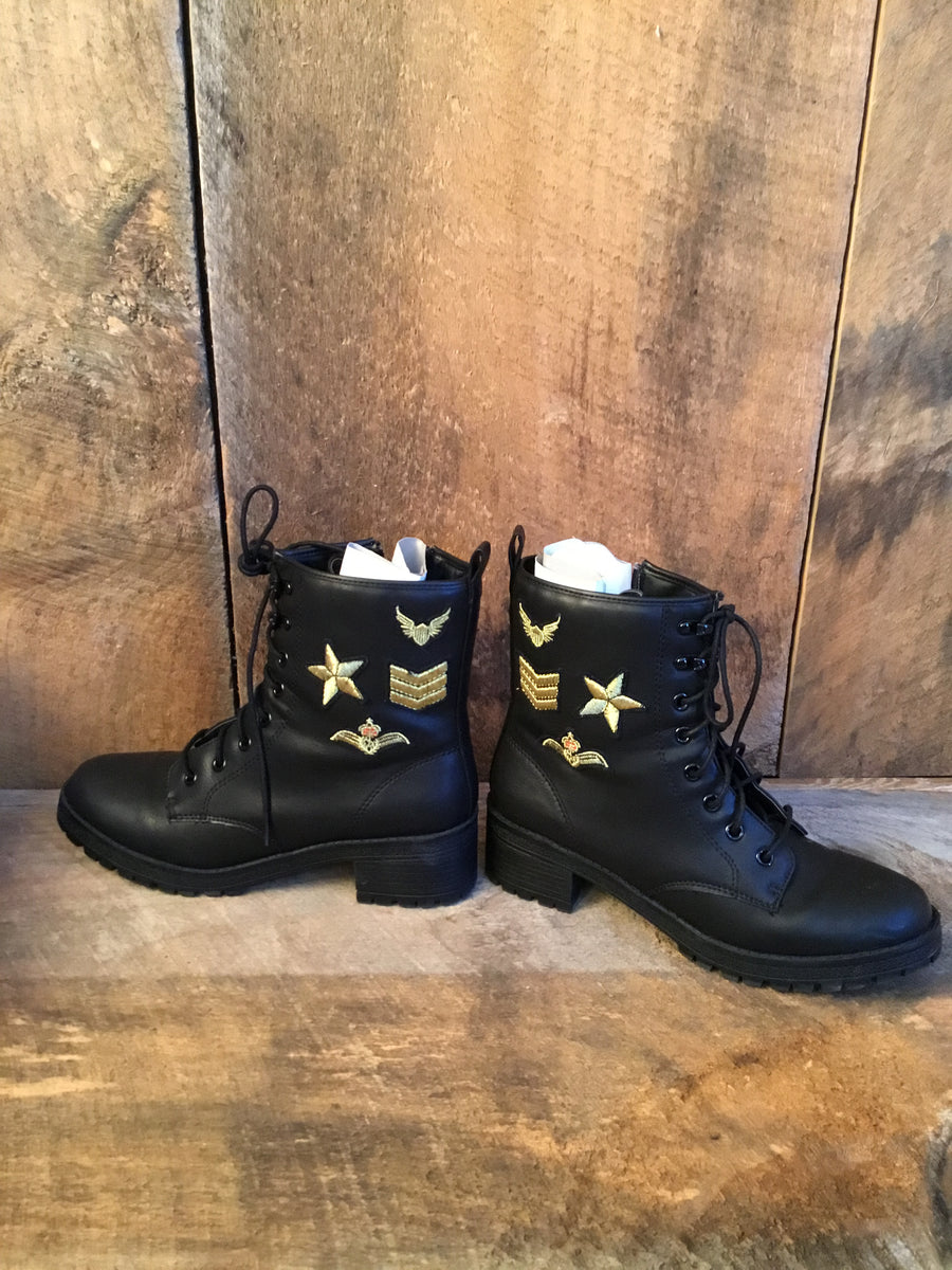 Madden Girl Military Combat Boots