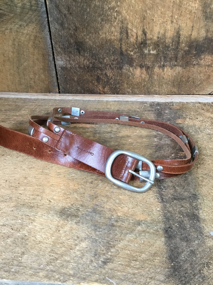 Calvin Klein Studded Leather Belt