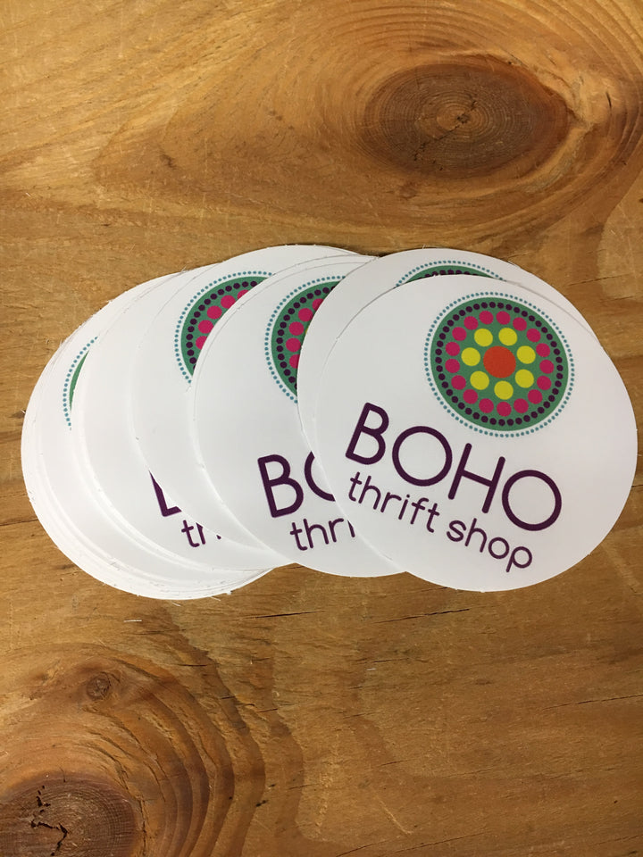 BOHO thrift shop Stickers
