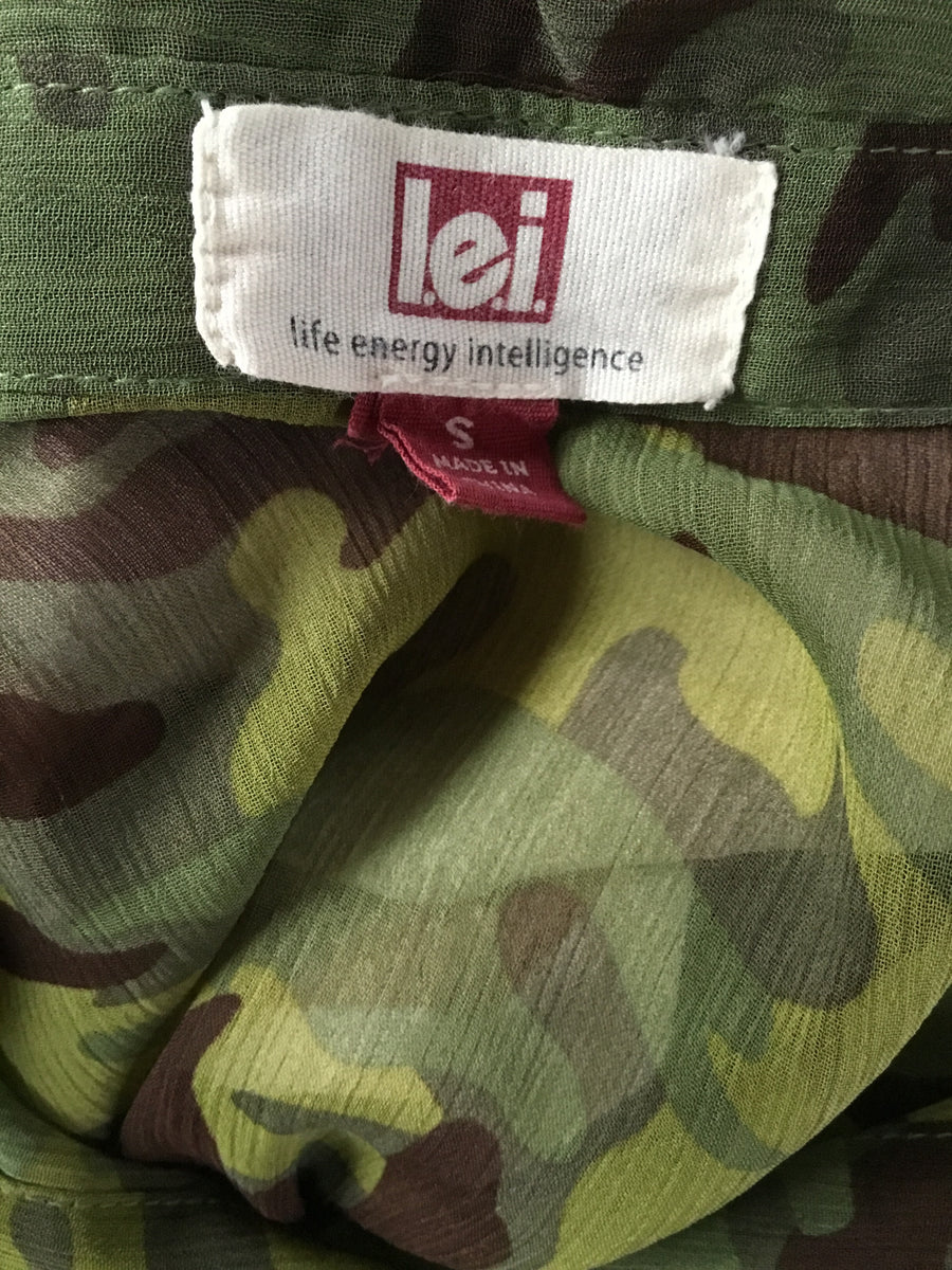 Lei Camouflage Button Down