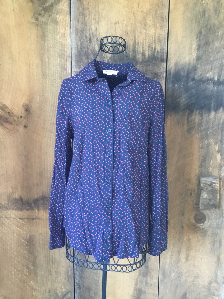 Heart Button Down Shirt