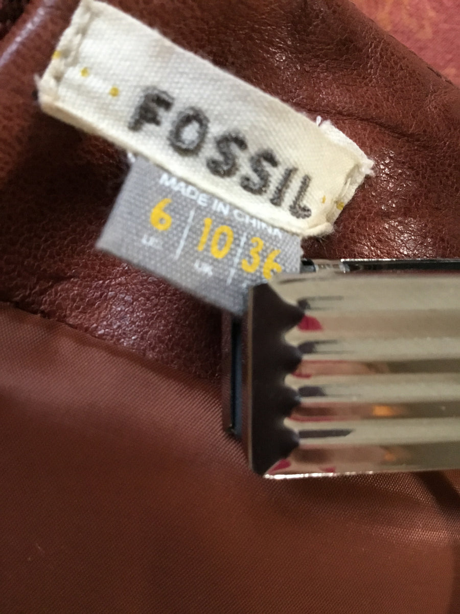 Fossil Leather Skirt